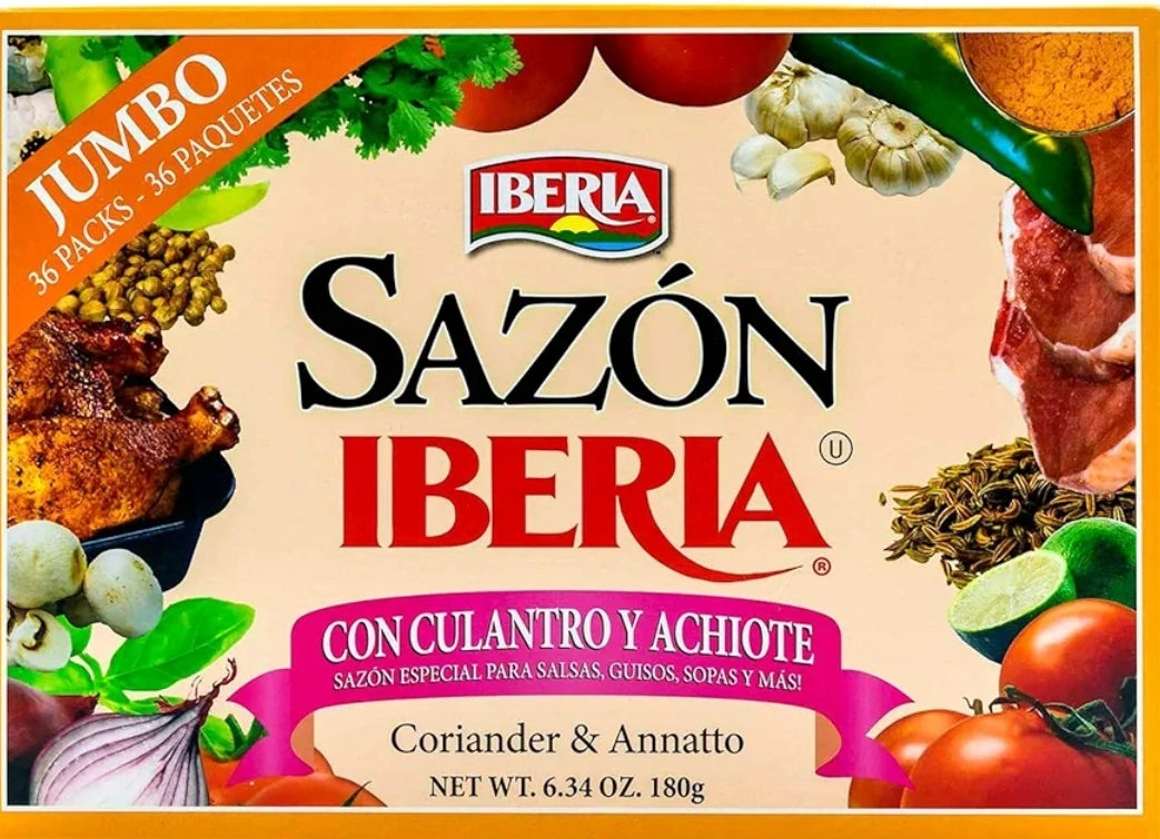 SAZON IBERIA CON CULANTRO Y ACHIOTE