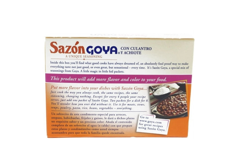 SAZON GOYA CON CULANTRO ACHIOTE